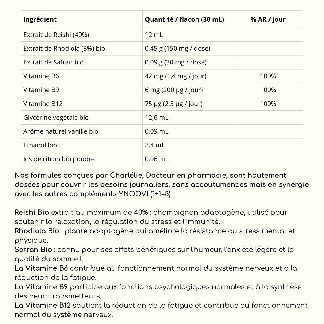 PACK SERENITY+ = Anti-stress + Sommeil + Immunité / Complément YNOOVI