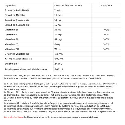 -10% | 2 Sprays Champignons BIO Français : Mémoire, Concentration, Énergie, Tonus