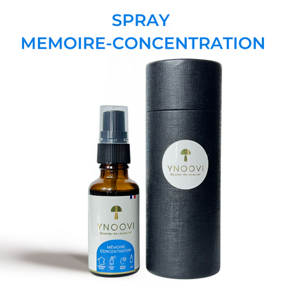 -10% | 2 Sprays Champignons BIO Français : Mémoire, Concentration, Énergie, Tonus