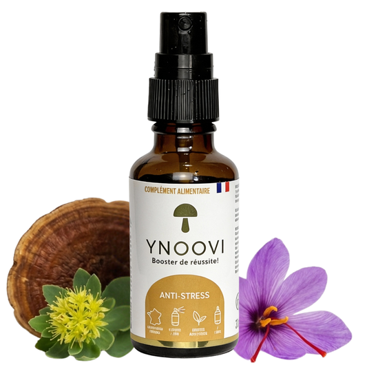 Spray Anti-Stress : Sérénité (Reishi, Rhodiola, Safran Bio) - YNOOVI