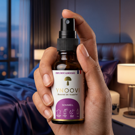 Spray Sommeil : Champignons BIO Français | Endormissement Rapide & Nuits Complètes