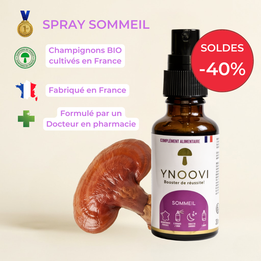 Spray Sommeil Rapide — Champignons Adaptogènes BIO | YNOOVI