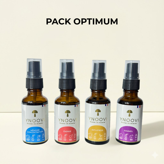 PACK OPTIMUM = Concentration + Energie + Anti-Stress + Sommeil