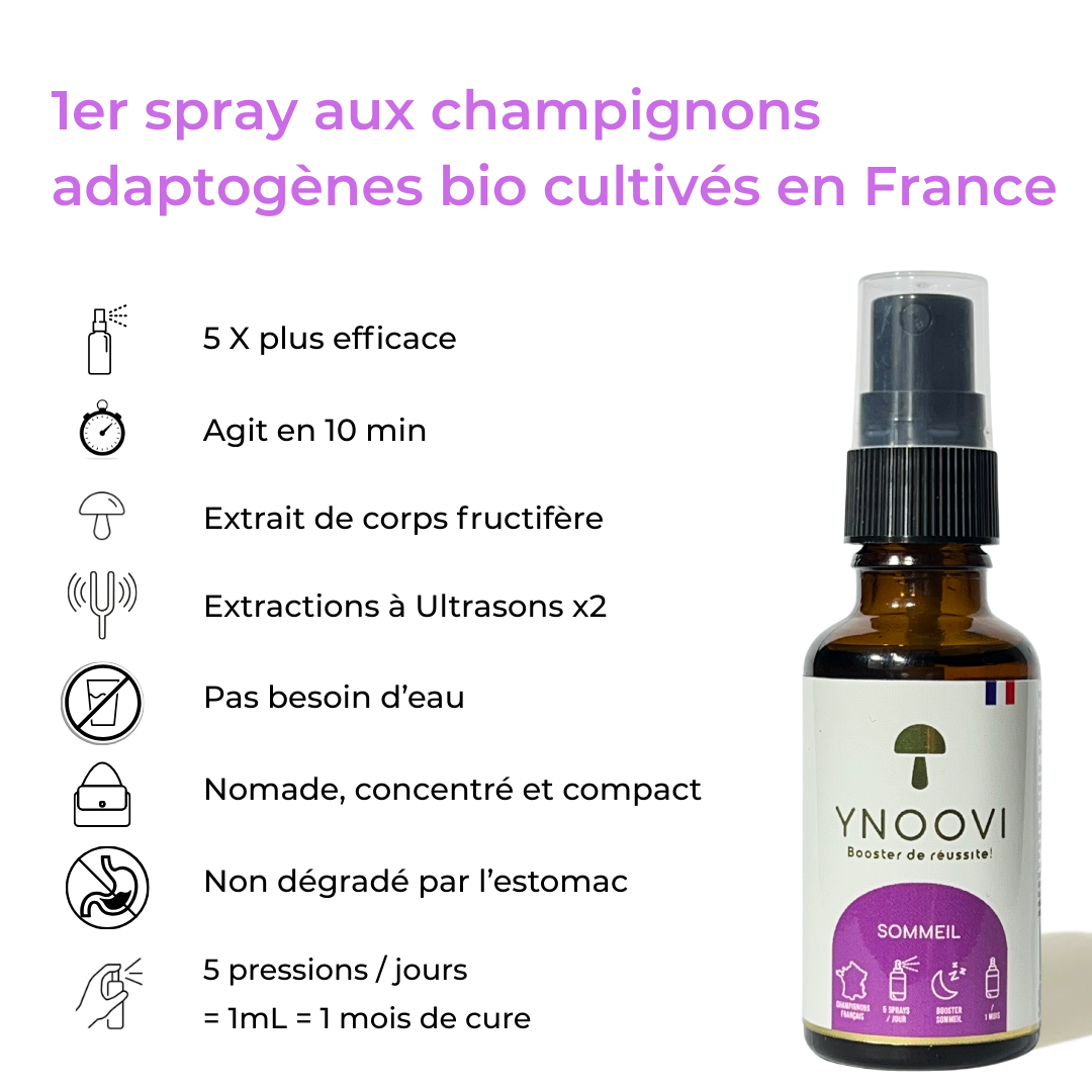 Spray Sommeil & Récupération : Nuits Complètes & Sommeil Profond