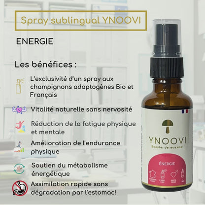 Spray Énergie & Vitalité – Complément YNOOVI | Endurance & Dynamisme Naturel