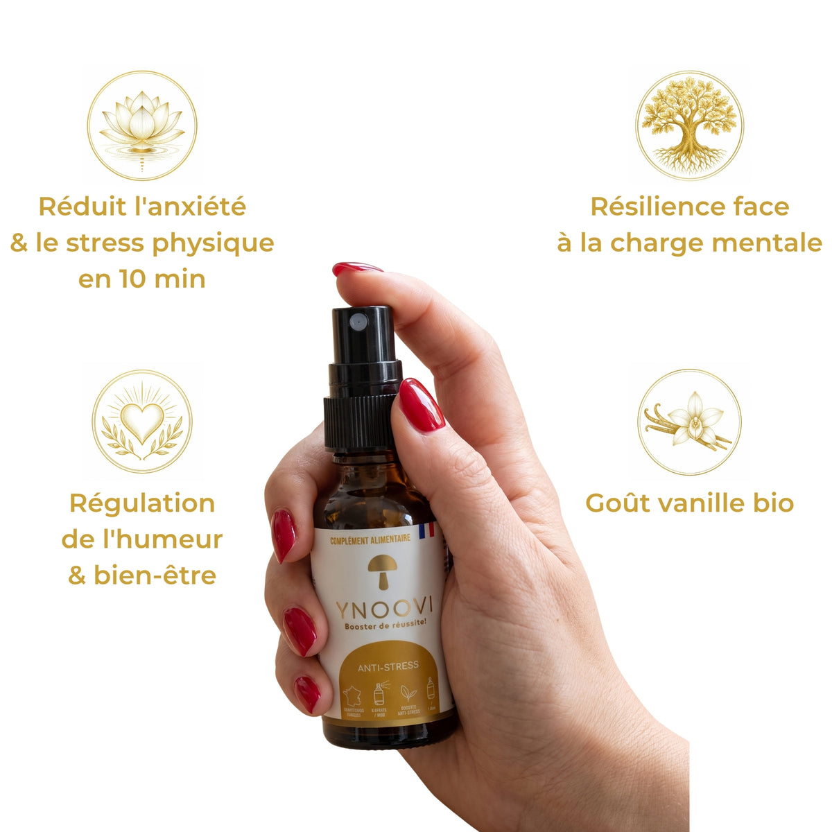 Les bienfaits du spray Antistress YNOOVI : gestion du stress, équilibre émotionnel et résilience face à la charge mentale